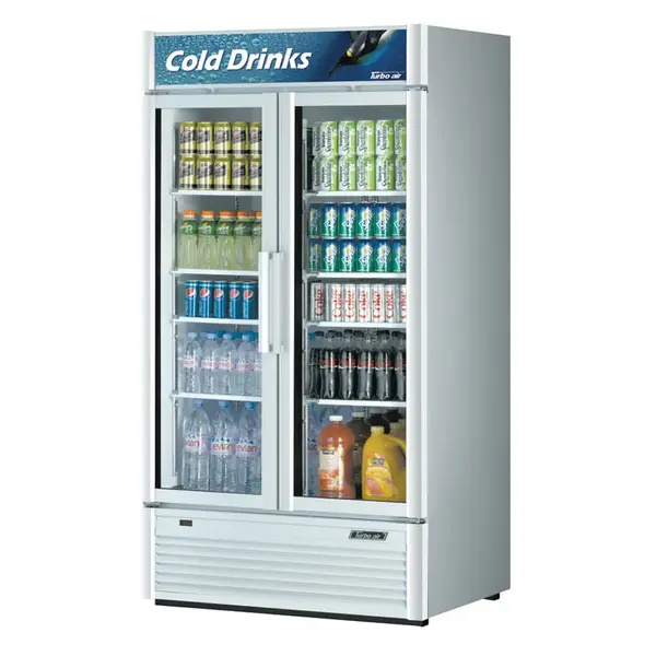 Turbo Air TGM-35SD-N Refrigerator 2 Doors Swing Glass Merchandiser