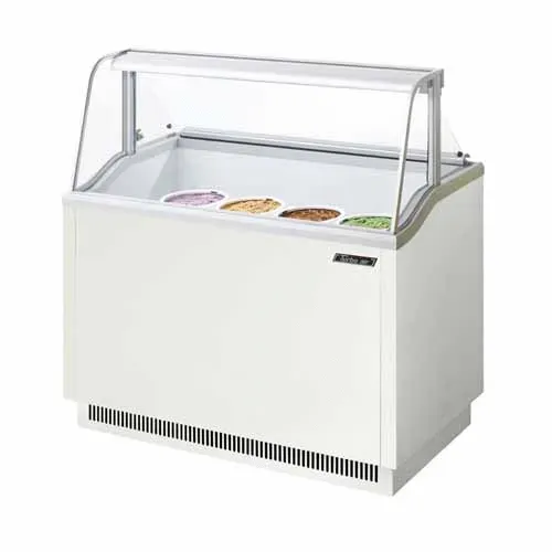 Turbo Air TIDC-47W-N 47-Inch W Ice Cream Dipping Cabinet, White