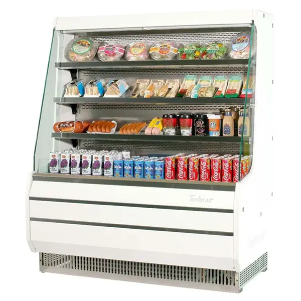Turbo Air TOM-50MW-N Open Display Vertical Merchandiser 50-Inch L Medium-White