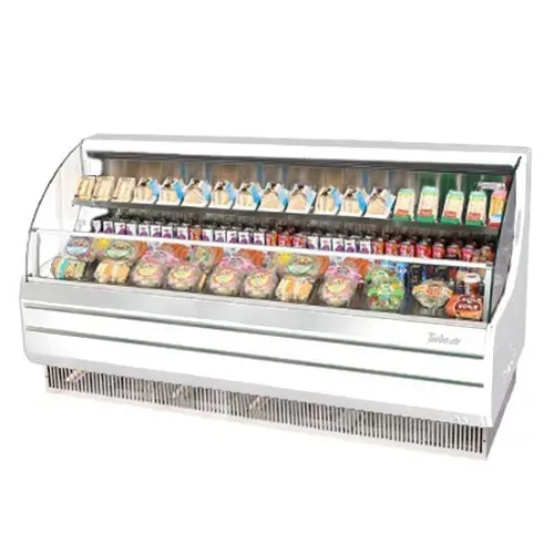 Turbo Air TOM-75LW-N Open Display Horizontal Merchandiser 75-Inch L Low Profile-White