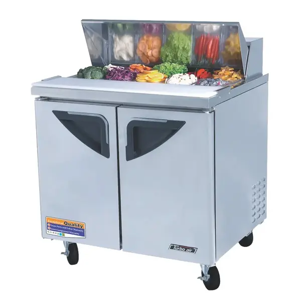 Turbo Air TST-36SD-N6 2 Solid Doors Sandwich/Salad Unit
