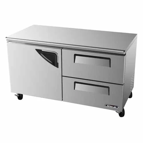 Turbo Air TUR-60SD-D2-N 1 Solid Door+2 Drawers Undercounter Refrigerator