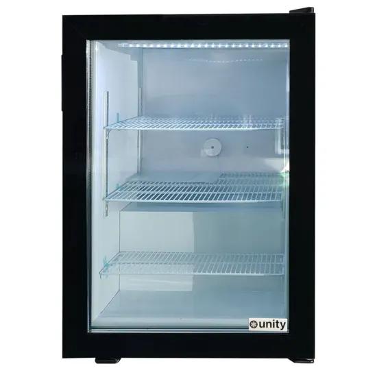 Unity U-CF3, 24-Inch 3.5 Cu Ft. Black Glass Swing Door Countertop Display Freezer