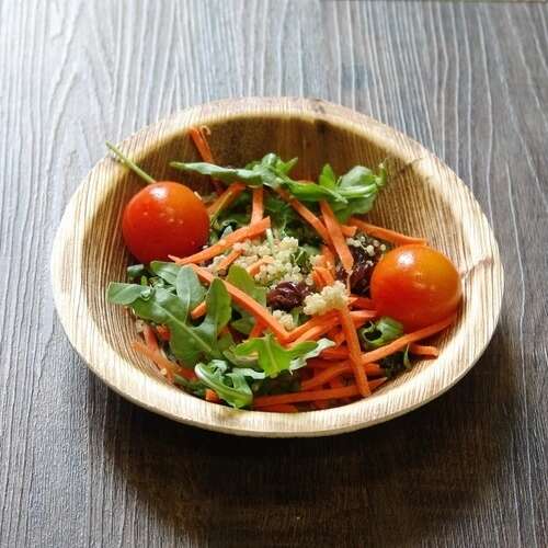 VerTerra 01-01-25B 10-inch Eco-Friendly Round Palm Leaf Plate, 300/CS