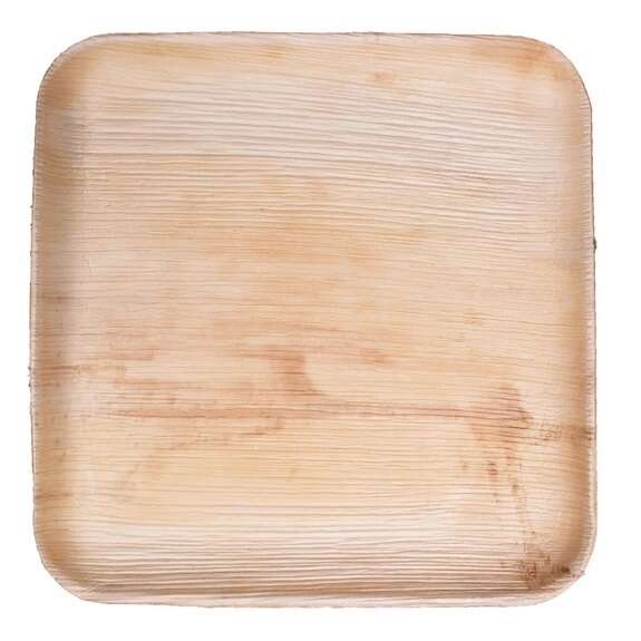 VerTerra Dinnerware VerTerra 01-20-25B-X 9-inch Eco-Friendly Square Palm Leaf Plate, 25/PK