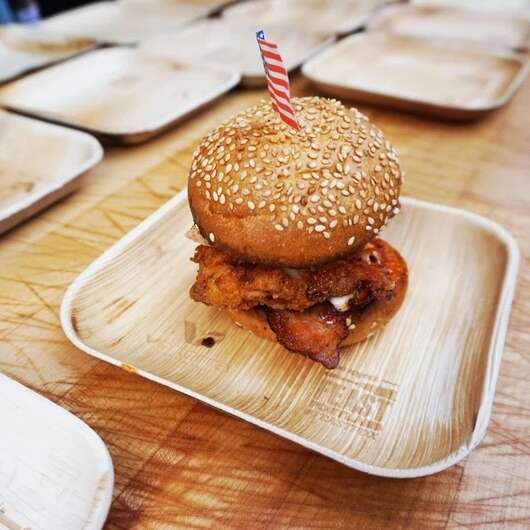 VerTerra 01-22-15B 6-inch Eco-Friendly Square Palm Leaf Plate, 300/CS