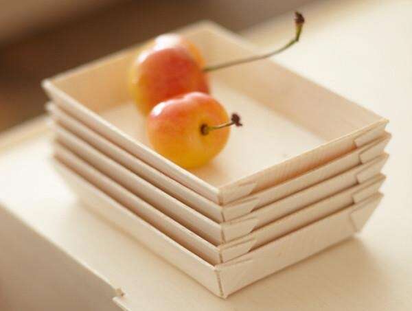 VerTerra TG-DE-2X3 2x3-inch Eco-Friendly Fixed Sided Mini Single Use Wooden Tray, 300/CS