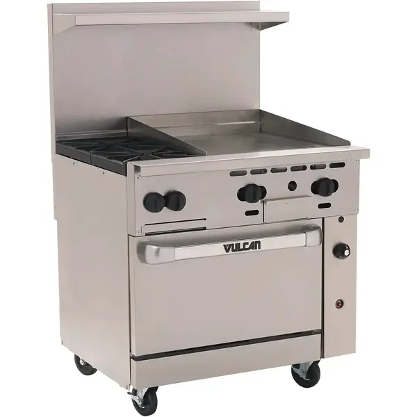 Vulcan 36S-2B24GT, 36-Inch Gas Restaurant Range