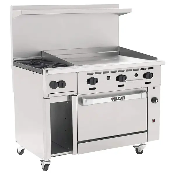 Vulcan 48C-2B36G, 48-Inch Gas Restaurant Range