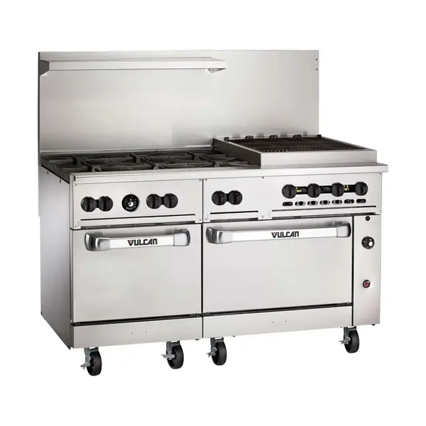 Vulcan 60SS-6B24CBP, 60-Inch Gas Restaurant Range