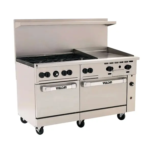 Vulcan 60SS-6B24G, 60-Inch Gas Restaurant Range