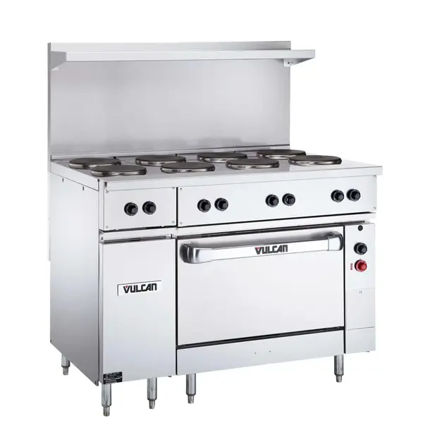 Vulcan EV48S-4FP24G240, 48-Inch Electric Restaurant Range