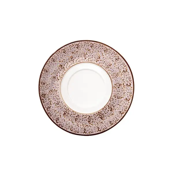 Wilmax WL-667739/A, 6.5-Inch Brown Porcelain Multi-Use Saucer, 36/PACK