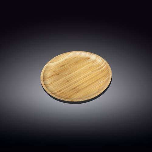 Wilmax WL-771028/A 4-Inch Round Bamboo Plate, 120/CS