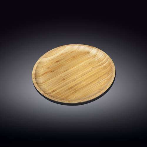 Wilmax WL-771031/A 7-Inch Round Bamboo Plate, 96/CS