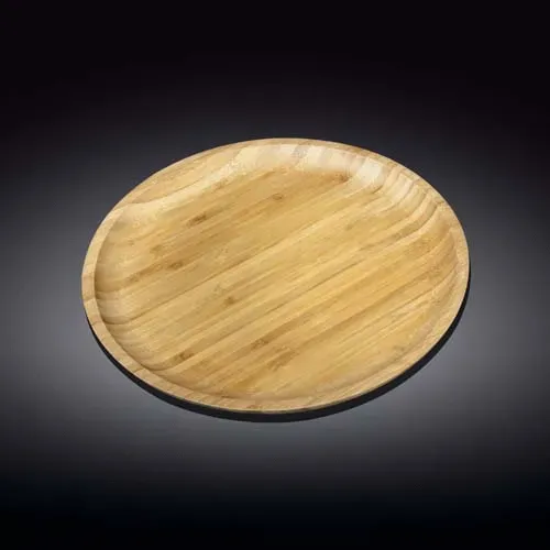 Wilmax WL-771035/A 11-Inch Round Bamboo Plate, 36/CS