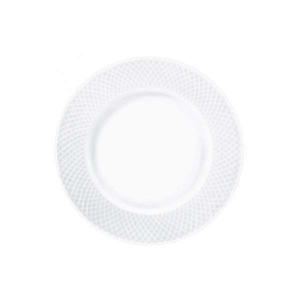 Wilmax WL-880101/6C, 10-Inch White Porcelain Dinner Plate, 4/SET