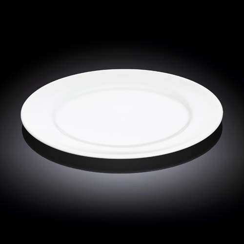 Wilmax WL-991008/A 10-Inch Stella Round White Porcelain Dinner Plate, 24/CS