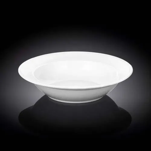 Wilmax WL-991016/A 8-Inch Round White Porcelain Soup Plate, 36/CS
