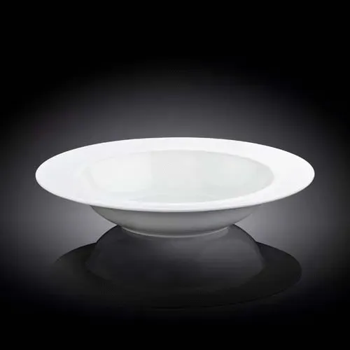 Wilmax WL-991217/A 9-Inch Stella Round White Porcelain Deep Plate, 24/CS