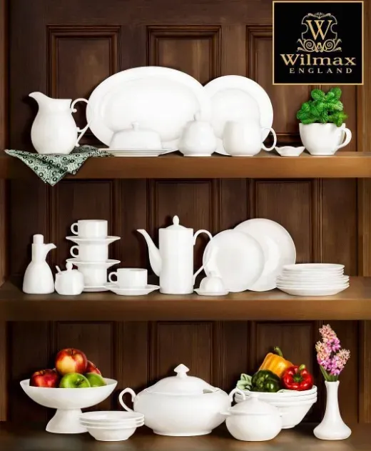 Wilmax WL-991220/A 12-Inch Stella Round White Porcelain Deep Plate, 12/CS