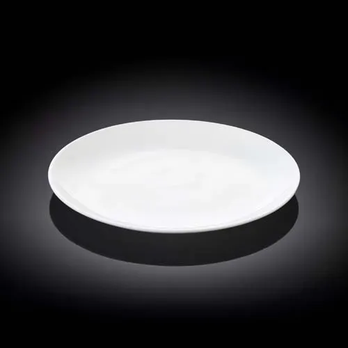 Wilmax WL-991246/A 7-Inch Olivia Round White Porcelain Dessert Plate, 72/CS