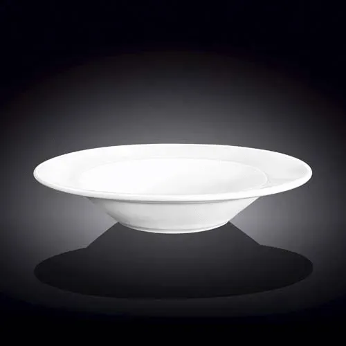 Wilmax WL-991253/A 9-Inch Stella Pro Round White Porcelain Deep Plate, 24/CS