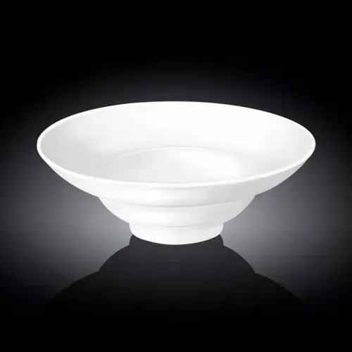 Wilmax WL-991272/A 9.75-Inch Round White Porcelain Deep Plate, 18/CS