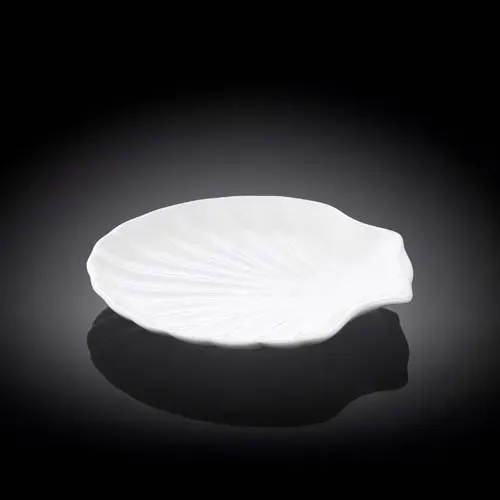 Wilmax WL-992010/A 5-Inch Shelley White Porcelain Shell Dish, 96/CS