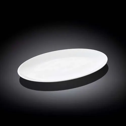 Wilmax WL-992020/A 8-Inch Olivia Oval White Porcelain Platter, 72/CS