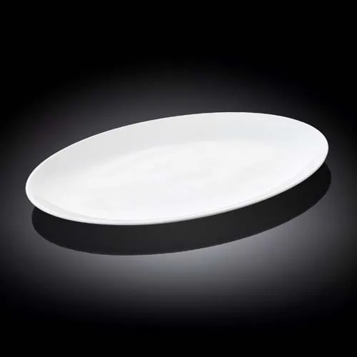 Wilmax WL-992022/A 12-Inch Olivia Oval White Porcelain Platter, 24/CS