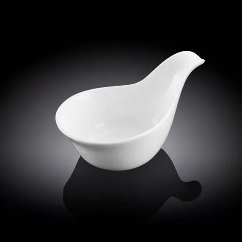 Wilmax WL-992490/A 3 Oz White Porcelain Snack Dish, 72/CS