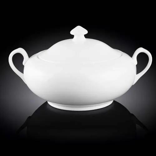 Wilmax WL-992491/1C 95 Oz White Porcelain Tureen in Color Box, 4/CS