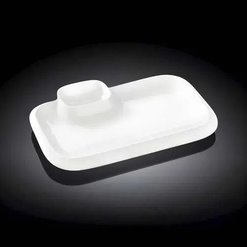 Wilmax WL-992573/A 8x3.5-Inch Teona White Porcelain Platter, 48/CS