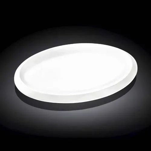 Wilmax WL-992640/A 12-Inch Teona Oval White Porcelain Platter, 24/CS
