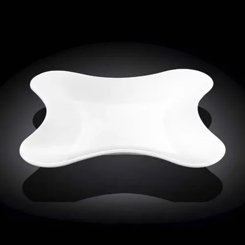 Wilmax WL-992652/A 8x8-Inch White Porcelain Rectangular Dish, 36/CS