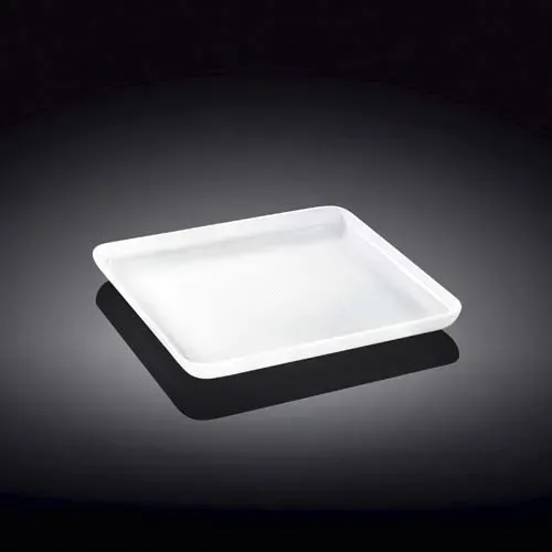 Wilmax WL-992677/A 5x5-Inch White Porcelain Square Dish, 72/CS