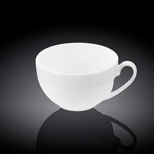 Wilmax WL-993000/A 8 Oz Olivia White Porcelain Tea Cup, 48/CS