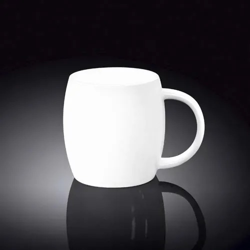 Wilmax WL-993086/A 14 Oz White Porcelain Mug, 48/CS