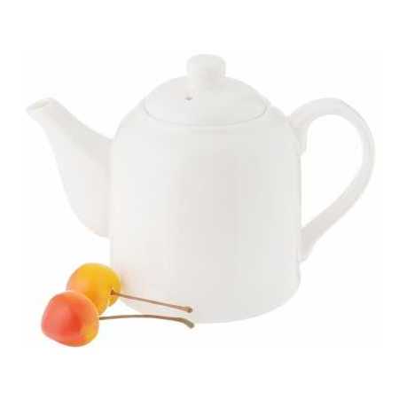 Wilmax WL-994033/1C, 17 Oz White Porcelain Tea Pot in Color Box, 36/PACK