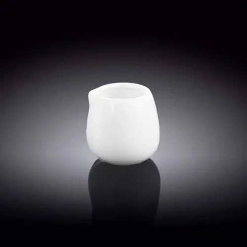 Wilmax WL-995003/A 3 Oz White Porcelain Creamer, 144/CS