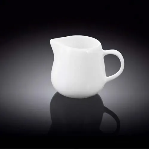 Wilmax WL-995005/A 7 Oz White Porcelain Creamer, 48/CS