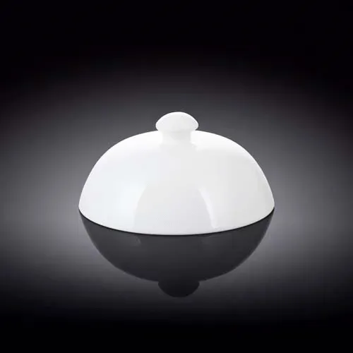 Wilmax WL-996007/A 5-Inch White Porcelain Lid for Main Course, 36/CS