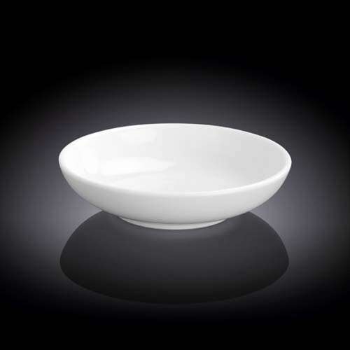 Wilmax WL-996078/A 4-Inch Olivia White Porcelain Soy Dish, 144/CS