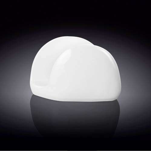 Wilmax WL-996093/A 4.5x3-Inch White Porcelain Napkin Holder, 48/CS