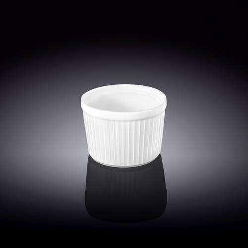 Wilmax WL-996121/A 9 Oz White Porcelain Ramekin, 48/CS