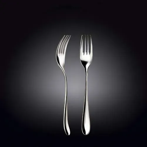 Wilmax WL-999101/6C 8-Inch Stella Stainless Steel Dinner Fork, 6-Piece Set, 6-Piece Set in Colour Box, 48 Sets/CS