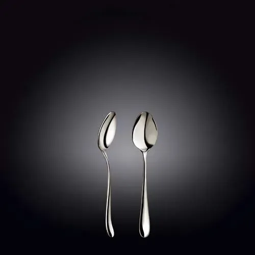 Wilmax WL-999105/A 4.5-Inch Stella Stainless Steel Coffee Spoon, 432/CS