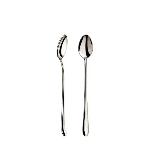 Wilmax WL-999121/A 7.75-Inch Stella Stainless Steel Long Drink Spoon, 432/CS