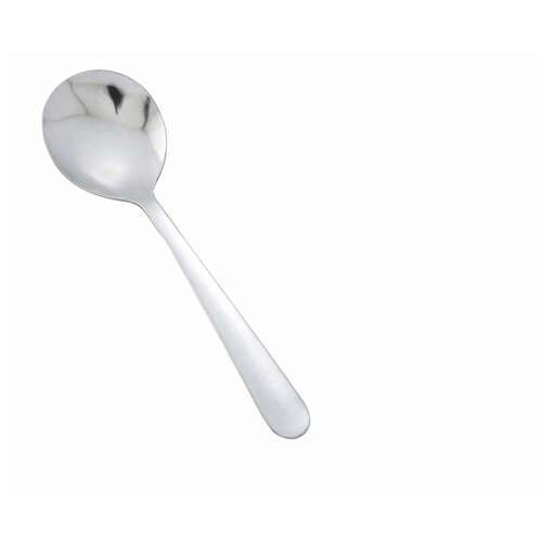 - 0002-04, Windsor Medium Weight Bouillon Spoon, 18/0 Stainless Steel, Vibro Finish, 12/Pack